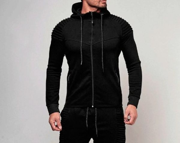 fashion-spring autumn hoodies for mens sports cardigan fold sweatshirts male fitness slim casual clothing, Black
fashion-spring autumn hoodies for mens sports cardigan fold sweatshirts male fitness slim casual clothing, Black