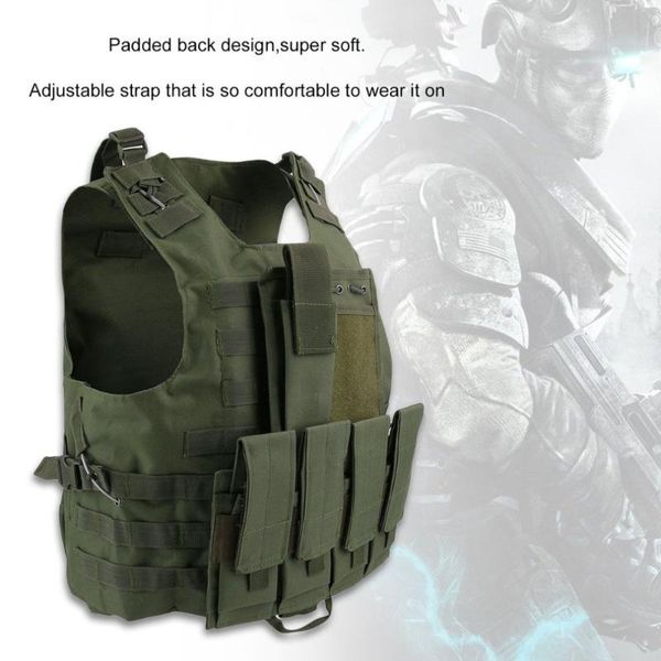 hunting jackets high quanlity us army tactical molle combat assault carrier vest adjustable outdoor game equipment, Camo;black
hunting jackets high quanlity us army tactical molle combat assault carrier vest adjustable outdoor game equipment, Camo;black