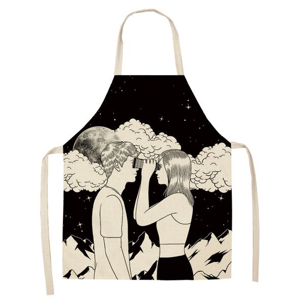1pc european and american cartoon characters printed kitchen aprons couple home cooking baking shop cotton linen cleaning bib
1pc european and american cartoon characters printed kitchen aprons couple home cooking baking shop cotton linen cleaning bib