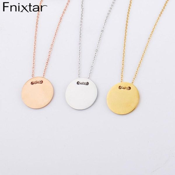 fnixtar 20pcs/lot round disc pendant necklace stainless steel mirror polish necklace clavicle chain for women's jewelry, Silver
fnixtar 20pcs/lot round disc pendant necklace stainless steel mirror polish necklace clavicle chain for women's jewelry, Silver
