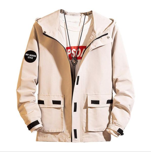men's multi-pocket work jacket men's thin youth chic hoodie for fall 2019, Black;brown
men's multi-pocket work jacket men's thin youth chic hoodie for fall 2019, Black;brown