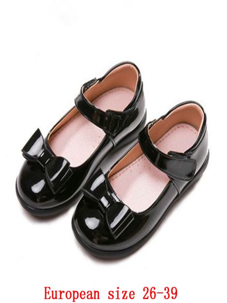 children' shoes girls leather shoes genuine leather princess 2019 spring and autumn new bow students performance, Black;grey
children' shoes girls leather shoes genuine leather princess 2019 spring and autumn new bow students performance, Black;grey