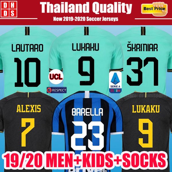 LUKAKU ALEXIS Inter Skriniar Barella Soccer Jerseys 2019 2020 Milan maillot de foot Lautaro Godín Kids Kit Socks 19 20 Football Shirts
LUKAKU ALEXIS Inter Skriniar Barella Soccer Jerseys 2019 2020 Milan maillot de foot Lautaro Godín Kids Kit Socks 19 20 Football Shirts