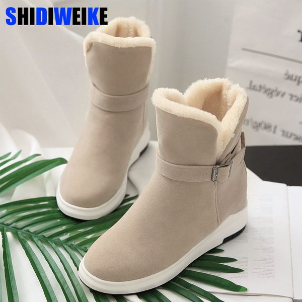 women half boots winter short boot warm shoe flat botas mujer snow boots buckle fashion round toe shoes n026, Black
women half boots winter short boot warm shoe flat botas mujer snow boots buckle fashion round toe shoes n026, Black