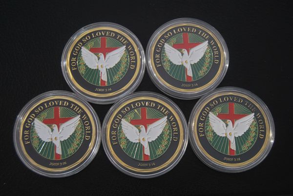 5pcs/lot john 3:16 / for god so loved the world challenge coin,24k gold plated coin ing
5pcs/lot john 3:16 / for god so loved the world challenge coin,24k gold plated coin ing