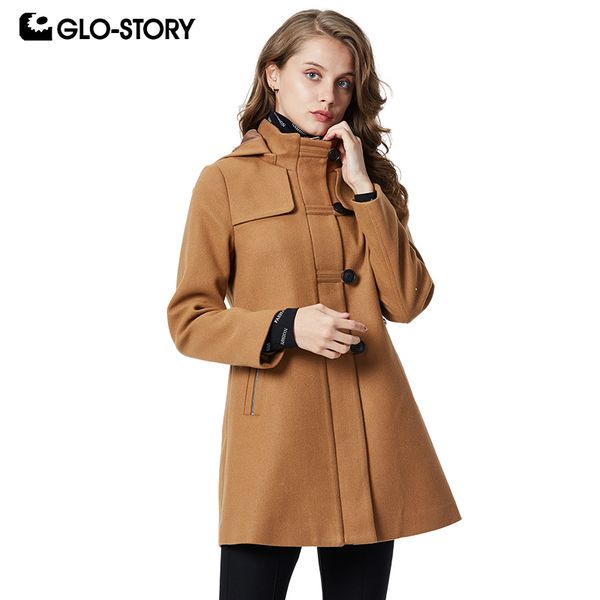 glo-story women's autumn winter long slim fit worsted trench coats female casual streetwear hooded jacket wfy-9561, Black
glo-story women's autumn winter long slim fit worsted trench coats female casual streetwear hooded jacket wfy-9561, Black