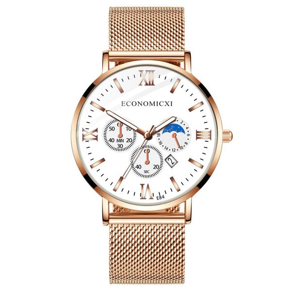 2019 luxury watch fashion simple stainless steel with luminous small dial men's quartz watch relogio masculino feloj hombre b4, Slivery;brown
2019 luxury watch fashion simple stainless steel with luminous small dial men's quartz watch relogio masculino feloj hombre b4, Slivery;brown