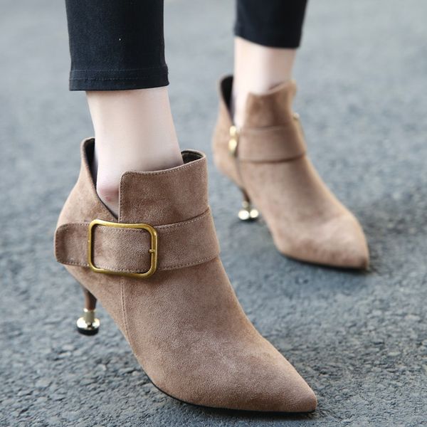 brand women's shoes bootee woman 2019 lace up round toe boots female winter booties ladies low heels booties fashion mid calf, Black
brand women's shoes bootee woman 2019 lace up round toe boots female winter booties ladies low heels booties fashion mid calf, Black