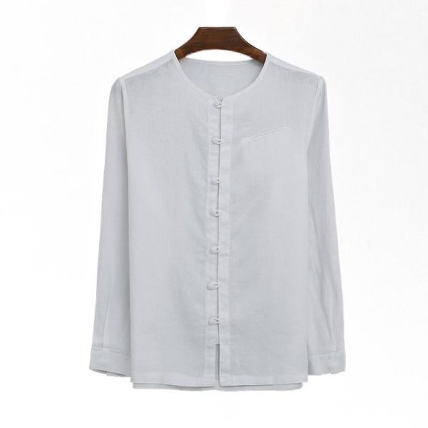 2020 men's long sleeve shirts collarless summer casual white shirt man 100%linen y2364, White;black
2020 men's long sleeve shirts collarless summer casual white shirt man 100%linen y2364, White;black