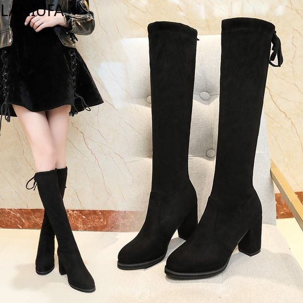 new autumn winter women over the knee boots shoes women round toe high heels dress thigh high boots snow mujer &591, Black
new autumn winter women over the knee boots shoes women round toe high heels dress thigh high boots snow mujer &591, Black