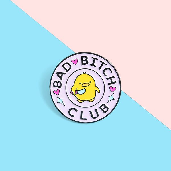 bad bitch club enamel lapel pins chick holding a knife brooches badges fashion backpack pin gift for friends wholesale jewelry, Gray
bad bitch club enamel lapel pins chick holding a knife brooches badges fashion backpack pin gift for friends wholesale jewelry, Gray