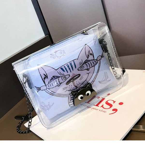 cute animal cat print jelly bags for women girl clear transparent pvc shoulder bags 2019 new versatile messenger bag
cute animal cat print jelly bags for women girl clear transparent pvc shoulder bags 2019 new versatile messenger bag