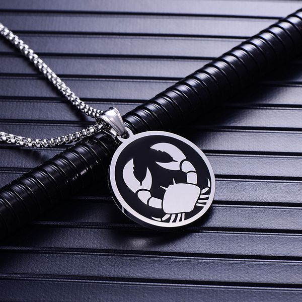 12 constellation necklace mens pendants stainless steel fashion necklace jewelry birthday gift for male accessories wholesale, Silver
12 constellation necklace mens pendants stainless steel fashion necklace jewelry birthday gift for male accessories wholesale, Silver