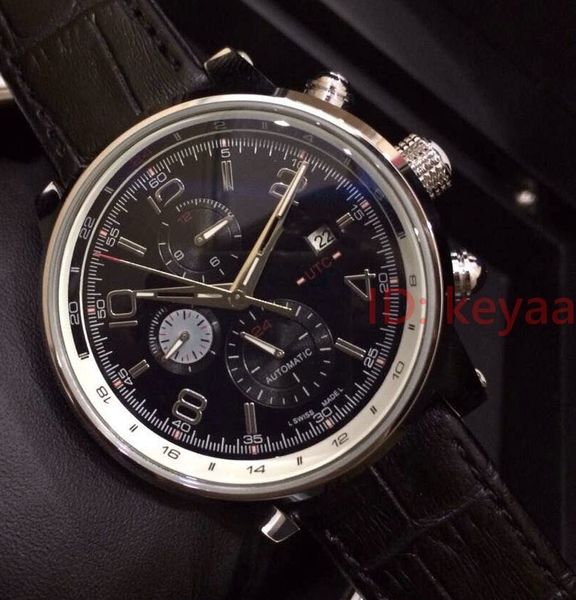 men stainless steel automatic movement watch males black leather big dial sports watches mechanical mens wristwatches, Slivery;brown
men stainless steel automatic movement watch males black leather big dial sports watches mechanical mens wristwatches, Slivery;brown