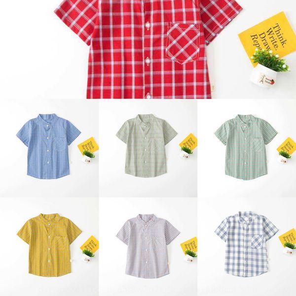 short-sleeved plaid shirt for boys 2020 fashionable and versatile thin shirt for kids, White;black
short-sleeved plaid shirt for boys 2020 fashionable and versatile thin shirt for kids, White;black