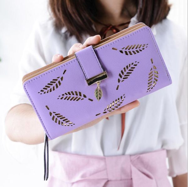 fashion lady long section two fold hollow leaf purse female wallet clutch bag mobile phone package card package, Red;black
fashion lady long section two fold hollow leaf purse female wallet clutch bag mobile phone package card package, Red;black