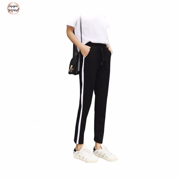 striped trousers said slim long fit pants women 2019 spring autumn casual sweatpants female casual pants streetwear cm02, Black;white
striped trousers said slim long fit pants women 2019 spring autumn casual sweatpants female casual pants streetwear cm02, Black;white