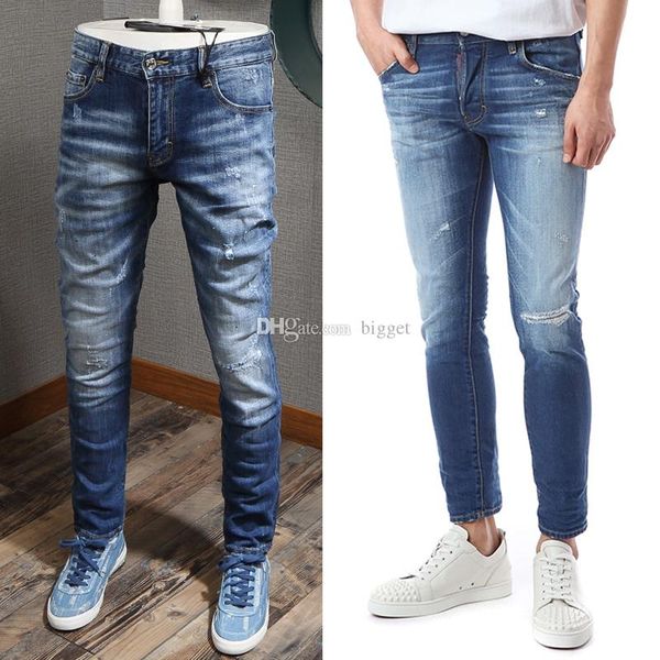 синий проблемные джинсы мужчины slim-подходят джинсовые брюки тощий ковбой потертости мыть брюки мужские, Blue
синий проблемные джинсы мужчины slim-подходят джинсовые брюки тощий ковбой потертости мыть брюки мужские, Blue