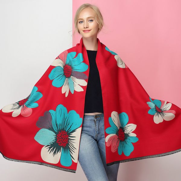 2019 new autumn and winter ms. korean fashion warm thick double-sided cashmere scarf shawl large flowers, Blue;gray
2019 new autumn and winter ms. korean fashion warm thick double-sided cashmere scarf shawl large flowers, Blue;gray