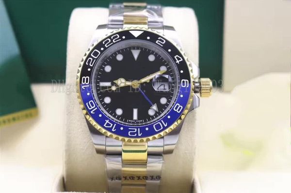 classic 8 style watches men's 40mm gold gmt ii ceramic bezel asia 2813 movement sport automatic luxury mens watch, Slivery;brown
classic 8 style watches men's 40mm gold gmt ii ceramic bezel asia 2813 movement sport automatic luxury mens watch, Slivery;brown