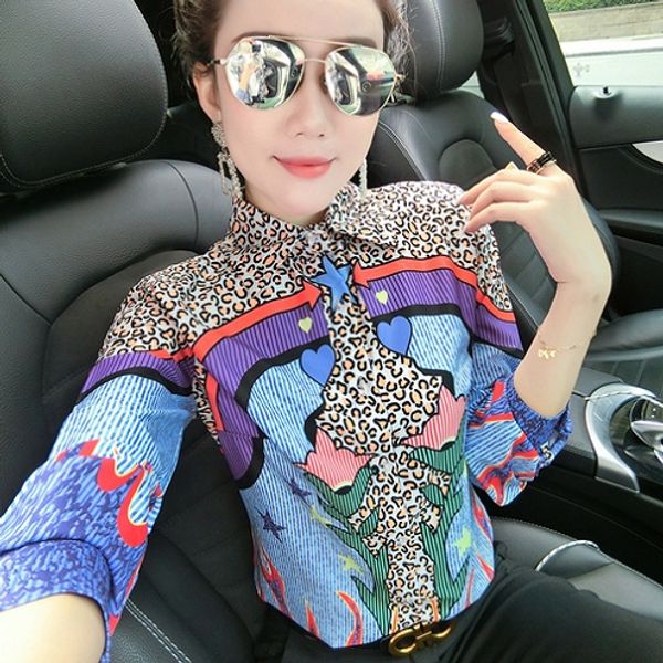 latest runway elegant leopard shirts women fashion long sleeve lapel neck printed ladies button blouse slim office designer shirt top, White
latest runway elegant leopard shirts women fashion long sleeve lapel neck printed ladies button blouse slim office designer shirt top, White