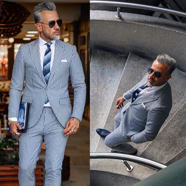 2020 blue stripe mens suits two piece tweed suit herringbone notched lapel custom made groom tuxedos wedding prom dress jacket pants, Black;gray
2020 blue stripe mens suits two piece tweed suit herringbone notched lapel custom made groom tuxedos wedding prom dress jacket pants, Black;gray