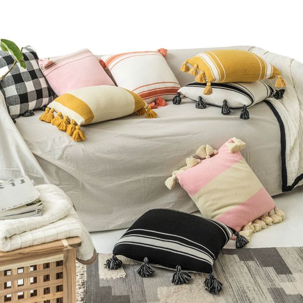 new cushion cover tassles pillow cases skin friendly pillowcase decorative pillow cover for sofa bed modern home decor
new cushion cover tassles pillow cases skin friendly pillowcase decorative pillow cover for sofa bed modern home decor