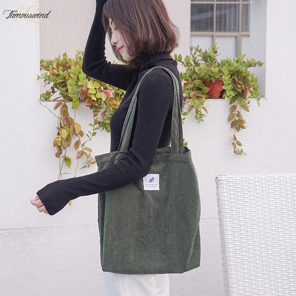 women corduroy canvas tote handbag female cloth shoulder bags young ladies casual shopping bag girls reusable folding bags
women corduroy canvas tote handbag female cloth shoulder bags young ladies casual shopping bag girls reusable folding bags