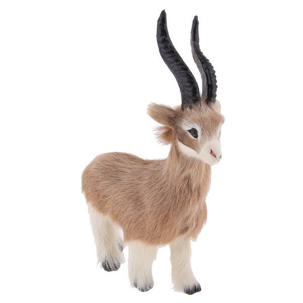 1pc small fake artificial goat fur realistic imitation home decor gift 18cm