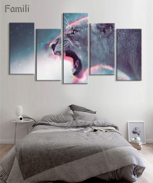 5 pcs/set animals lion canvas painting modern hanging art lion king wall art for living room abstract artwork painted on canvas
5 pcs/set animals lion canvas painting modern hanging art lion king wall art for living room abstract artwork painted on canvas
