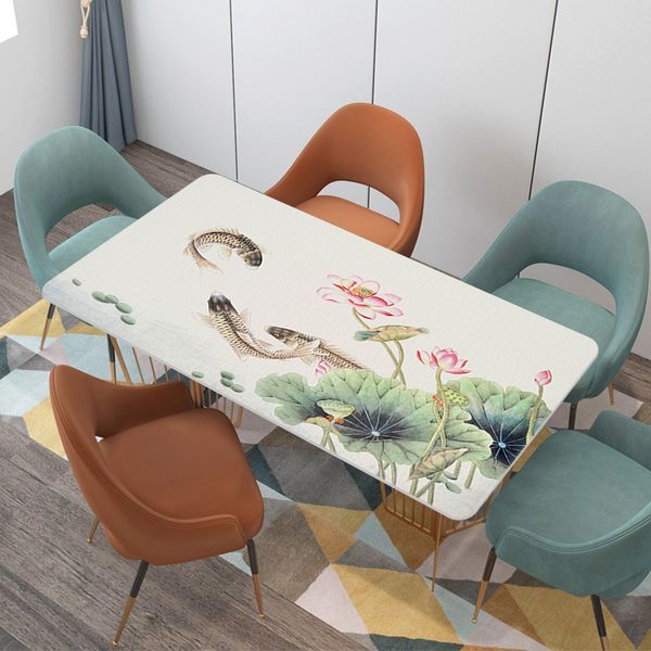 chinese lotus carp lotus leaf pvc plastic tablecloth waterproof heat resistant oil-proof coffee table mat party table decoration
chinese lotus carp lotus leaf pvc plastic tablecloth waterproof heat resistant oil-proof coffee table mat party table decoration