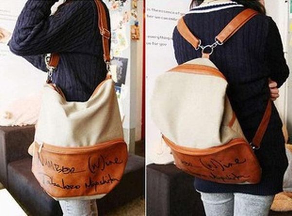 new korean version canvas letter bag student shoulder three use bag messenger women's
new korean version canvas letter bag student shoulder three use bag messenger women's