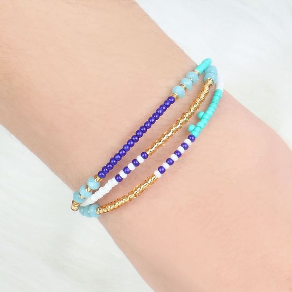 bohemian handwoven multi-layer colorful weave round beaded bracelet retro rice adjustable rope ethnic bangles woman bracelet, Black
bohemian handwoven multi-layer colorful weave round beaded bracelet retro rice adjustable rope ethnic bangles woman bracelet, Black