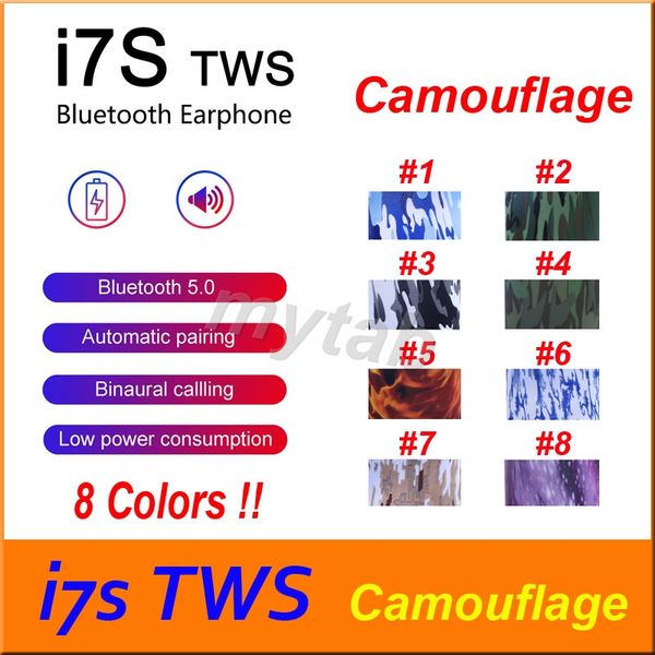 камуфляж i7s tws bluetooth наушники наушники красочная живопись беспроводная гарнитура с зарядной коробкой для iphone android iphone + розни 
камуфляж i7s tws bluetooth наушники наушники красочная живопись беспроводная гарнитура с зарядной коробкой для iphone android iphone + розни