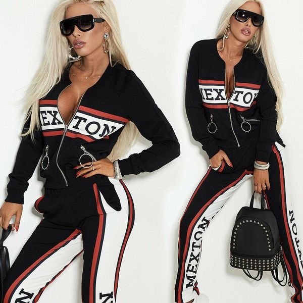 casual suits casual clothing fashion female casual women letter print zipper 2pcs sport suits summer panelled ins, Gray
casual suits casual clothing fashion female casual women letter print zipper 2pcs sport suits summer panelled ins, Gray