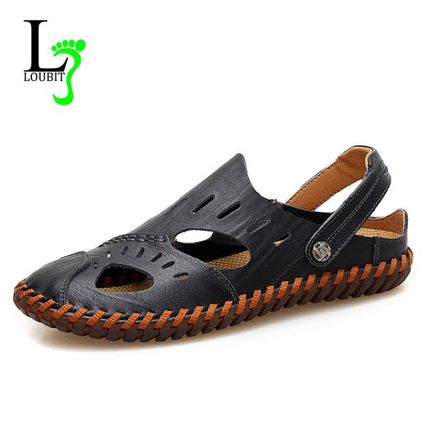 summer genuine leather shoes men sandals handmade classic for male soft work beach sandalias sandal slides big size 38-47, Black
summer genuine leather shoes men sandals handmade classic for male soft work beach sandalias sandal slides big size 38-47, Black