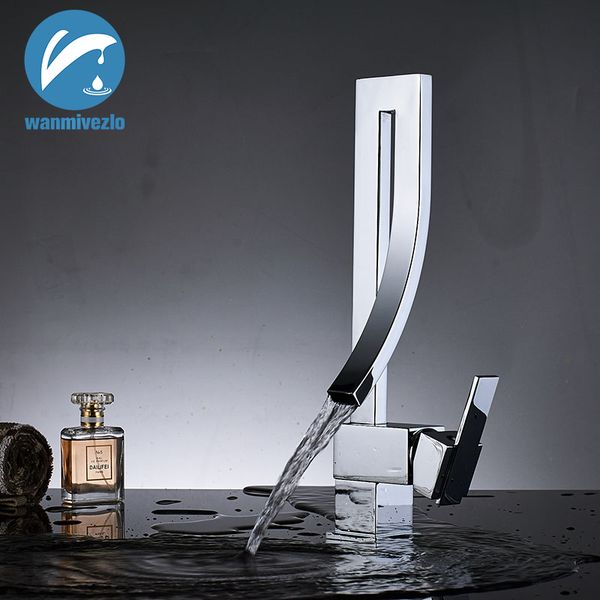 chrome finished bathroom basin faucet waterfall deck mounted becken wasserhahn and cold water mixer sink tap
chrome finished bathroom basin faucet waterfall deck mounted becken wasserhahn and cold water mixer sink tap