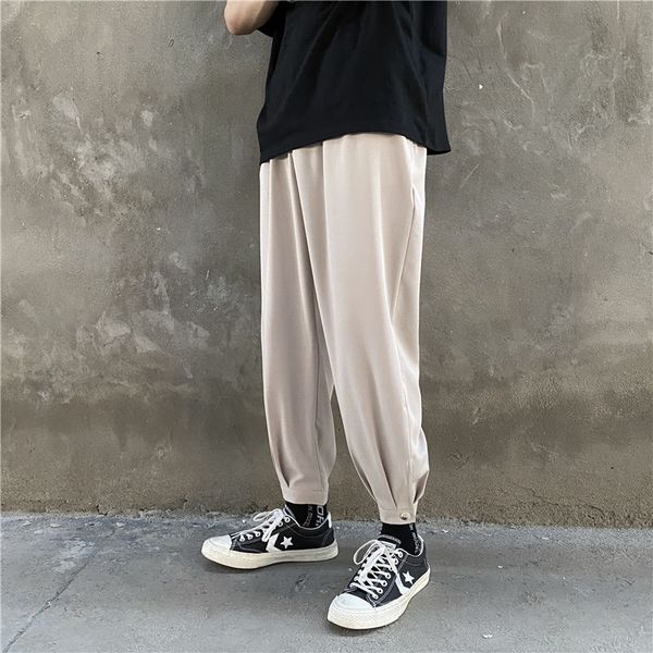 men's pants summer casual fashion solid color business dress men streetwear wild loose harem mens trousers s-3xl, Black
men's pants summer casual fashion solid color business dress men streetwear wild loose harem mens trousers s-3xl, Black