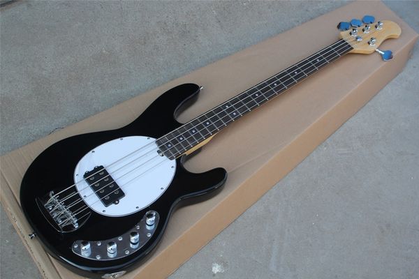 4 strings black body active circuit electric bass guitar with chrome hardware,white pickguard,rosewood fingerboard,offer customize
4 strings black body active circuit electric bass guitar with chrome hardware,white pickguard,rosewood fingerboard,offer customize