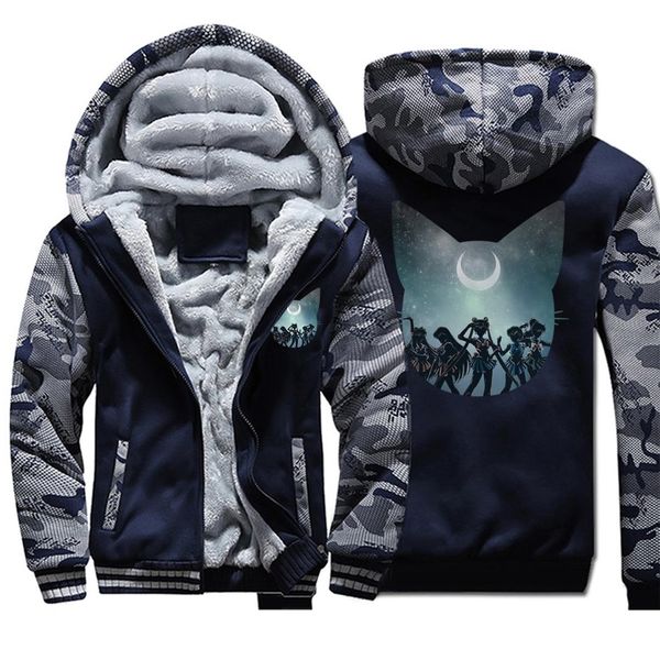 new design sailor moon camo hoodies japan anime streetwear men autumn casual plus size sportswear fleece streetwear men coat, Black
new design sailor moon camo hoodies japan anime streetwear men autumn casual plus size sportswear fleece streetwear men coat, Black