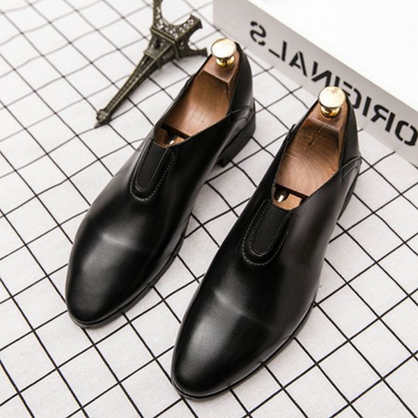 men leather british business suit shoes male leather wedding shoes men loafers driving lazy dress a51-7979, Black
men leather british business suit shoes male leather wedding shoes men loafers driving lazy dress a51-7979, Black