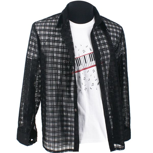 mj michael jackson lace black cool you are not alone mtv concert in kuala lumpur black shirt, Black;red
mj michael jackson lace black cool you are not alone mtv concert in kuala lumpur black shirt, Black;red