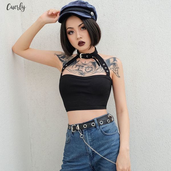cotton halloween punk choker halter women cami backless buckle crop clothes camisole cropped gothic, White
cotton halloween punk choker halter women cami backless buckle crop clothes camisole cropped gothic, White