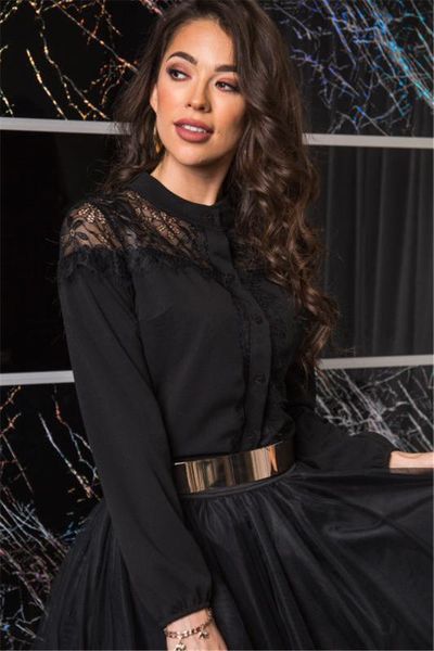 2020 new women long sleeve lace floral shirt hollow out shirt blouse crew black turtleneck tunic blouse outwear, White
2020 new women long sleeve lace floral shirt hollow out shirt blouse crew black turtleneck tunic blouse outwear, White