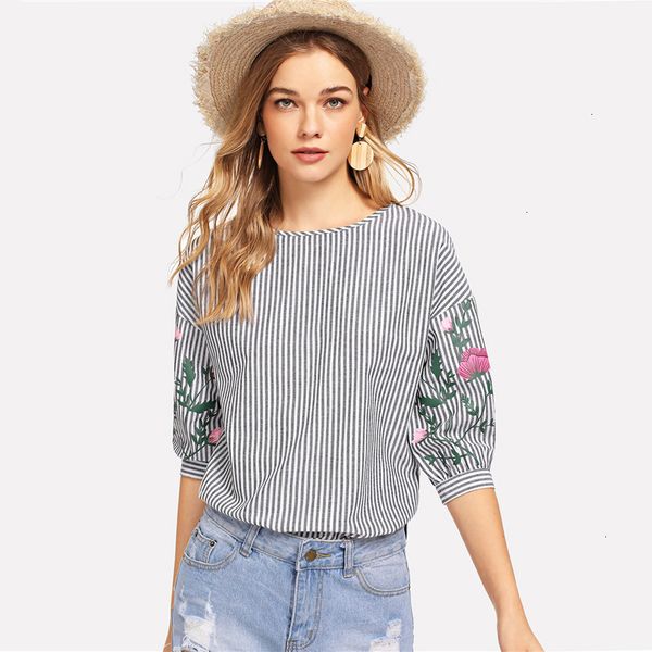 blouse women clothing striped flower 100% cotton print casual womens and blouses women half sleeve black and elegant blouse, White
blouse women clothing striped flower 100% cotton print casual womens and blouses women half sleeve black and elegant blouse, White