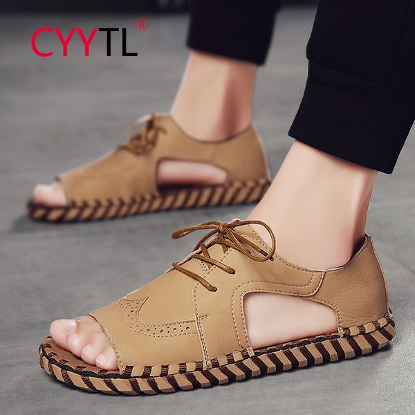 sandals cyytl men fashion casual hollow out shoes leather summer flat beach platform slippers lace-up sandalias plus size, Black
sandals cyytl men fashion casual hollow out shoes leather summer flat beach platform slippers lace-up sandalias plus size, Black