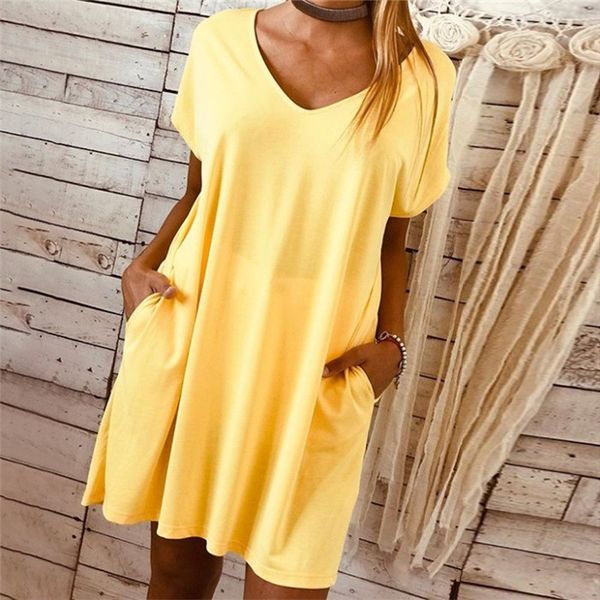 plus size womens dresses summer v neck short sleeve casual dresses solid color high waist mini dress with pocket, Black;gray
plus size womens dresses summer v neck short sleeve casual dresses solid color high waist mini dress with pocket, Black;gray