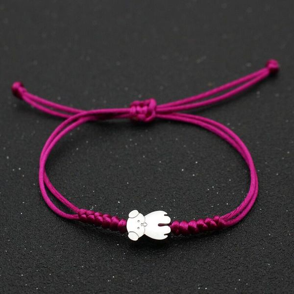 new stainless steel silver color little bear bracelet lucky red rope thread string braid charm bracelets for women girls jewelry, Golden;silver
new stainless steel silver color little bear bracelet lucky red rope thread string braid charm bracelets for women girls jewelry, Golden;silver