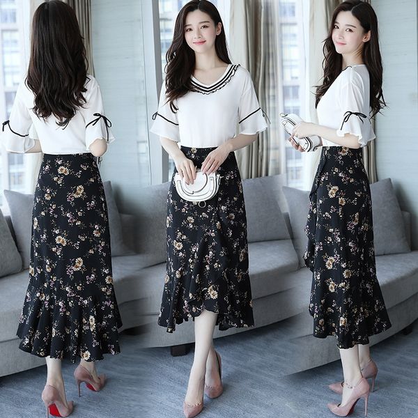 2020 women's popular temperament foreign style two-piece suit 2020 women's summer popular summer dress temperament foreign style t, White
2020 women's popular temperament foreign style two-piece suit 2020 women's summer popular summer dress temperament foreign style t, White