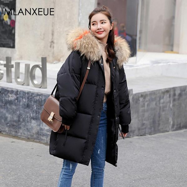 fur hooded long cotton coat women winter solid zipper plus size down jackets female korean parka coats thicken warm outerwears, Black
fur hooded long cotton coat women winter solid zipper plus size down jackets female korean parka coats thicken warm outerwears, Black